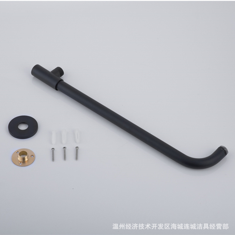 Stainless steel shower head, large shower head, fixed seat, top shower head, three-way concealed and exposed installation bracket, fixed rod details Picture