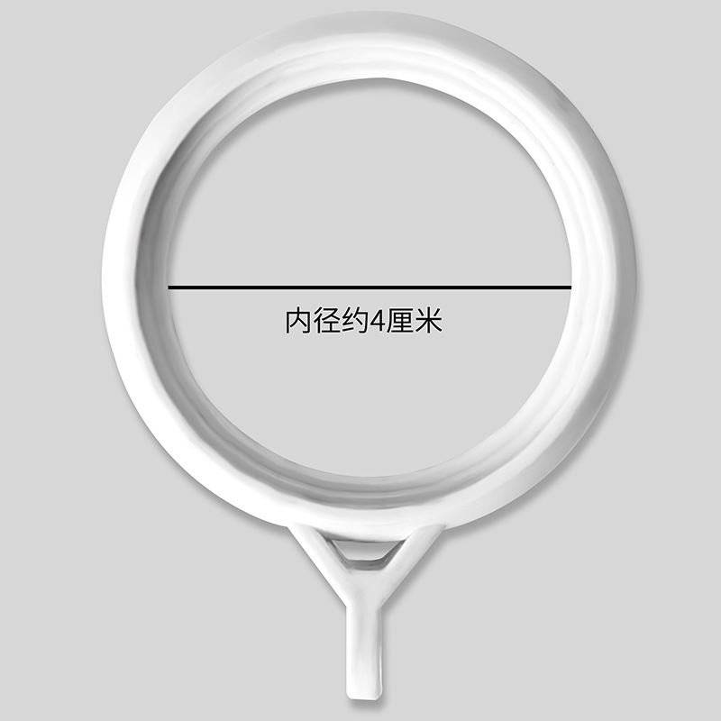 Roman pole ring, curtain hanging ring, abs plastic thickened and thickened circular ring, silent movable buckle pull ring manufacturer wholesale Application Scenario