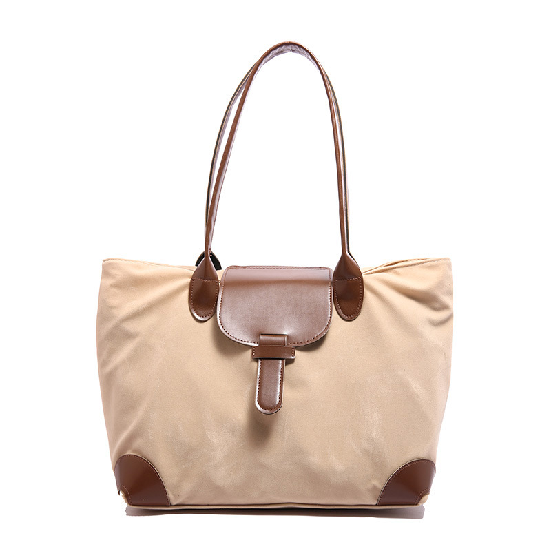 High-capacity women's 2024 new high-end commuting large bag, student class bag, nylon fabric versatile tote bag Item Picture