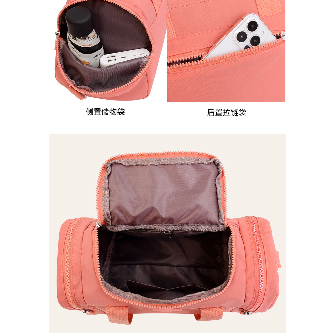 New cross-border women's large-capacity handbag, outdoor casual water-resistant travel bag, large-capacity single-shoulder crossbody bag Specification drawing