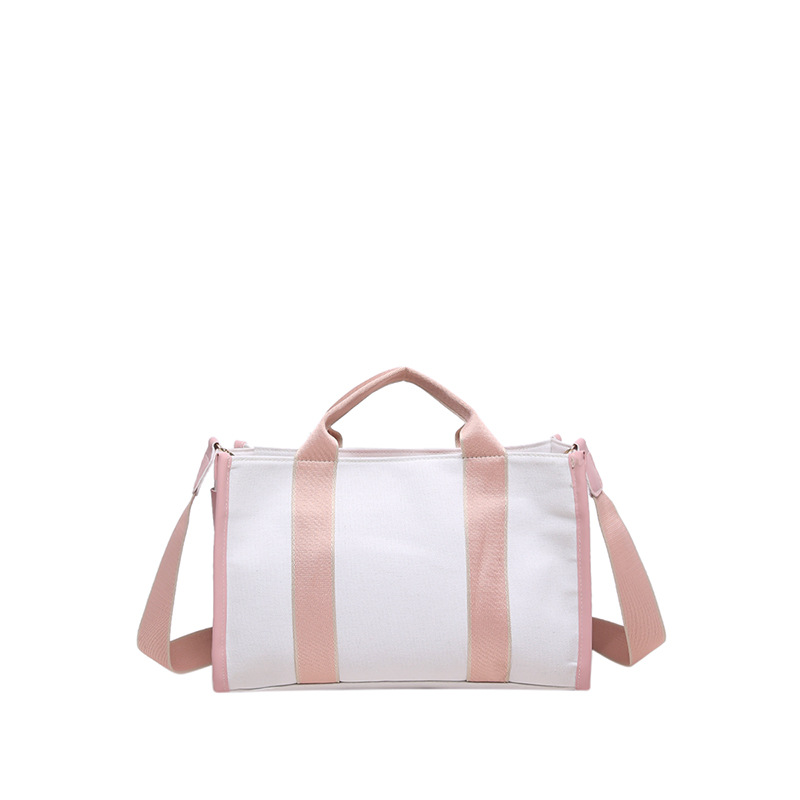 2024 Autumn New style fashionable canvas bag, Korean style Instagram large-capacity handbag, women's commuting single-shoulder crossbody tote bag Item Picture