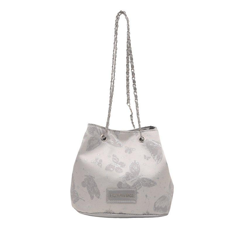 Niche design women's bag 2024 New large-capacity bucket bag, ladies' quality chain single-shoulder hand-carry underarm bag Item Picture