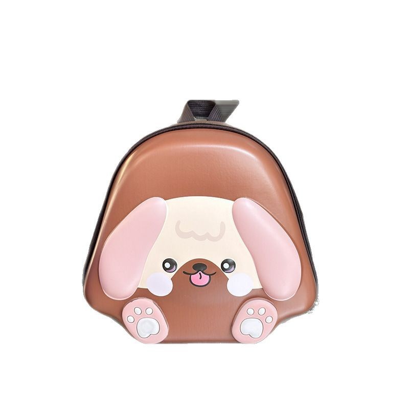The new children's eggshell bag with a cute puppy design is a versatile kindergarten backpack for both boys and girls Item Picture