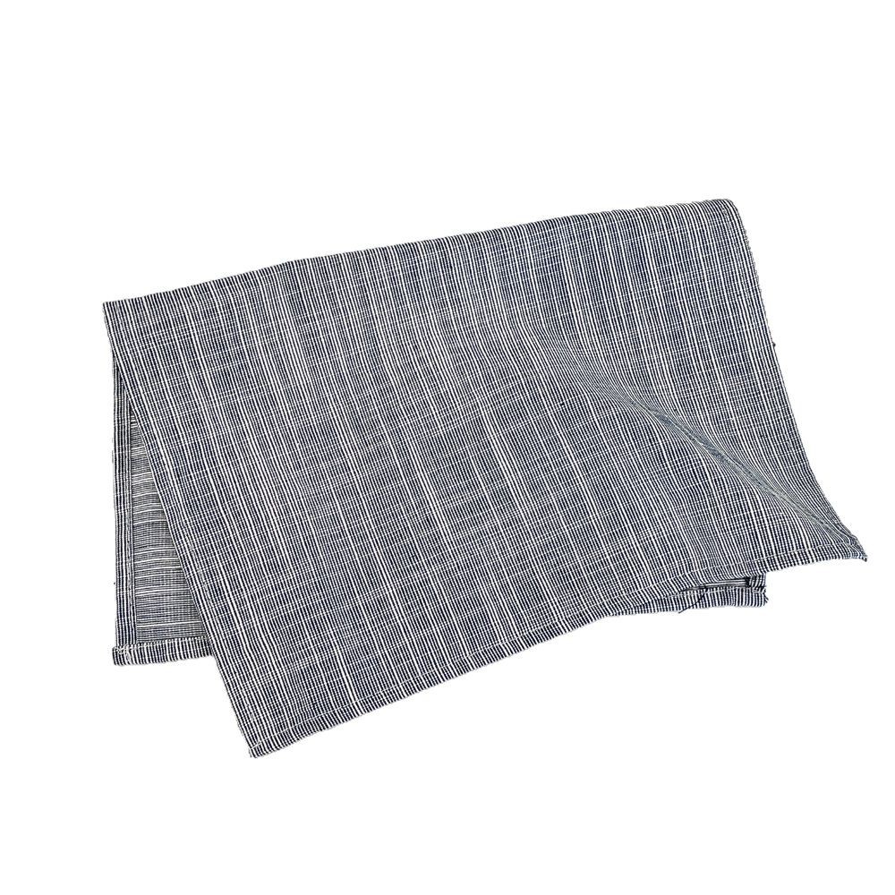 bj2502071 InS-style simple cotton and linen placemats, heat-resistant Western plate MATS, blue heat-insulating MATS and bowl MATS for home use Item Picture