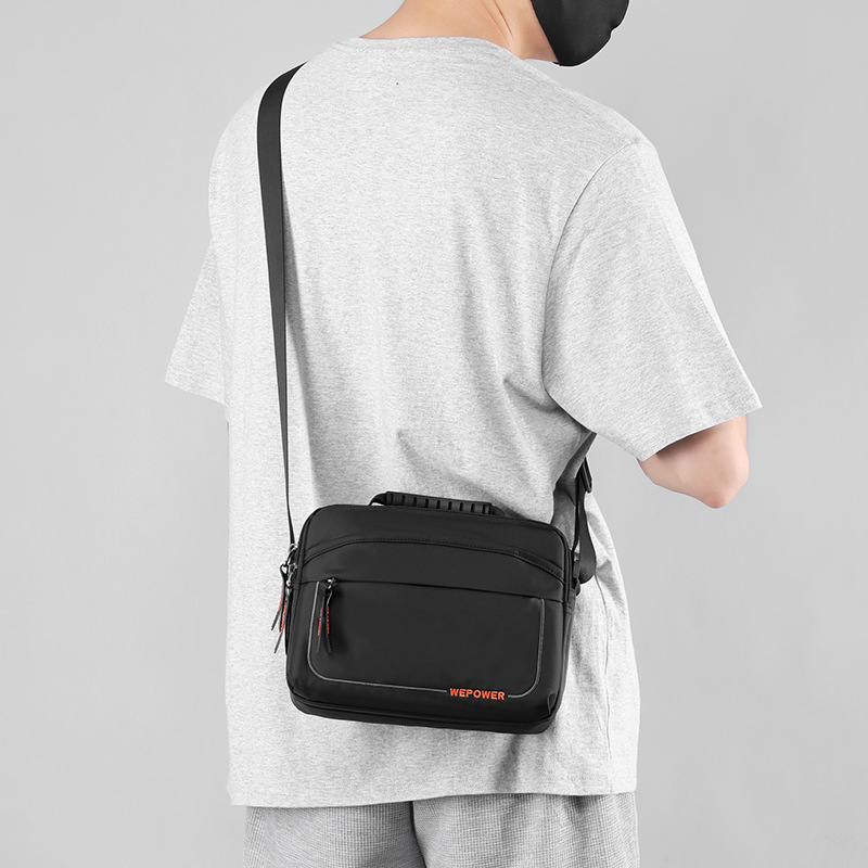 wepower's new unisex casual crossbody bag, a versatile sporty shoulder bag with a large capacity for men details Picture