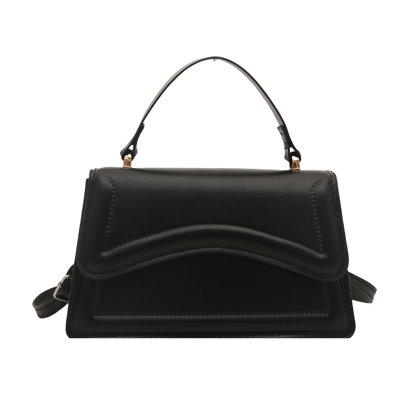 A fresh and simple square bag for spring 2025, a fashionable single-shoulder bag, a solid color handbag, and a crossbody bag Item Picture
