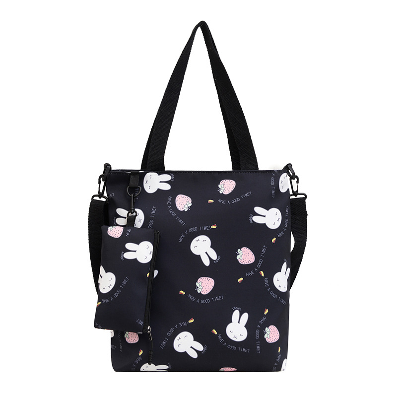 High appearance level, stylish tote bag, 2024 new student fashion single-shoulder bag, cute cartoon graffiti crossbody bag wholesale Item Picture
