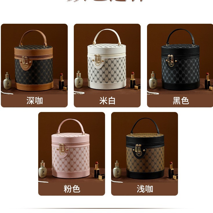 Wholesale of new portable bucket bags, cosmetic cases, large-capacity souvenir cosmetic bags, and multi-functional waterproof carrying cases Application Scenario