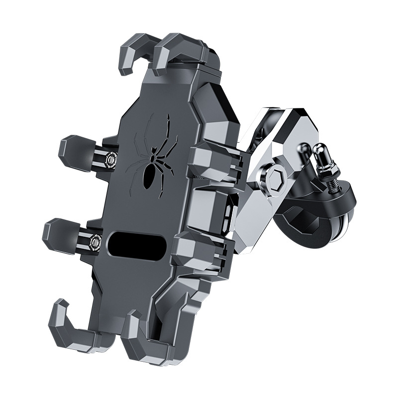 Motorcycle mobile phone stand, shockproof and anti-shake, electric vehicle aluminum alloy mobile phone navigation, motorcycle riding mobile phone stand, cross-border Item Picture