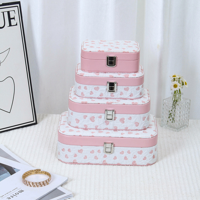 Jewelry boxes, high-end packaging boxes, wedding stud earrings, earrings, necklaces, rings, jewelry storage boxes, pu leather jewelry boxes Application Scenario