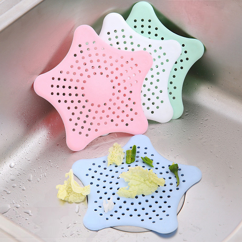 ebay Five-pointed Star kitchen sink anti-clogging starfish silicone floor drain bathroom sewer filter screen manufacturer full figure