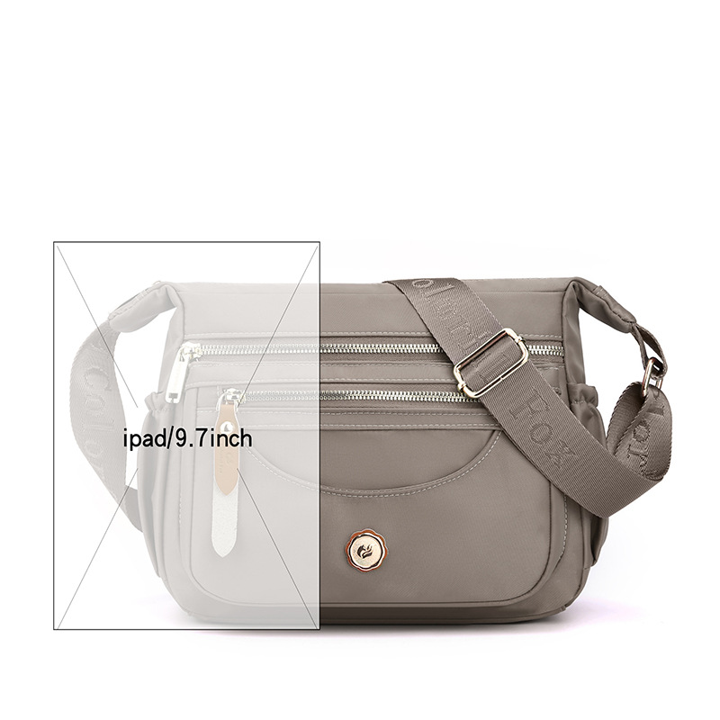 Colorful Fox Cross-border multi-layered shoulder Bag for Women, casual Mom Bag, large-capacity waterproof nylon crossbody bag Item Picture