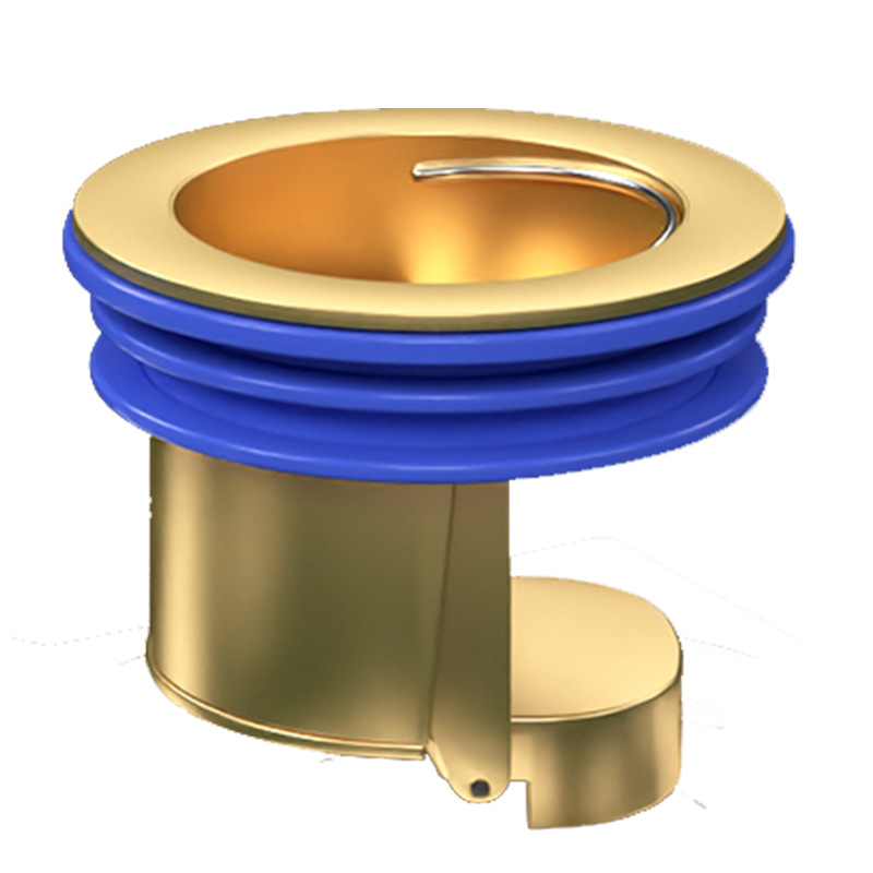 Bathroom floor drain anti-insect and anti-odor wonder, anti-odor closed cover, all-copper gravity core drain pipe, universal for toilets Item Picture