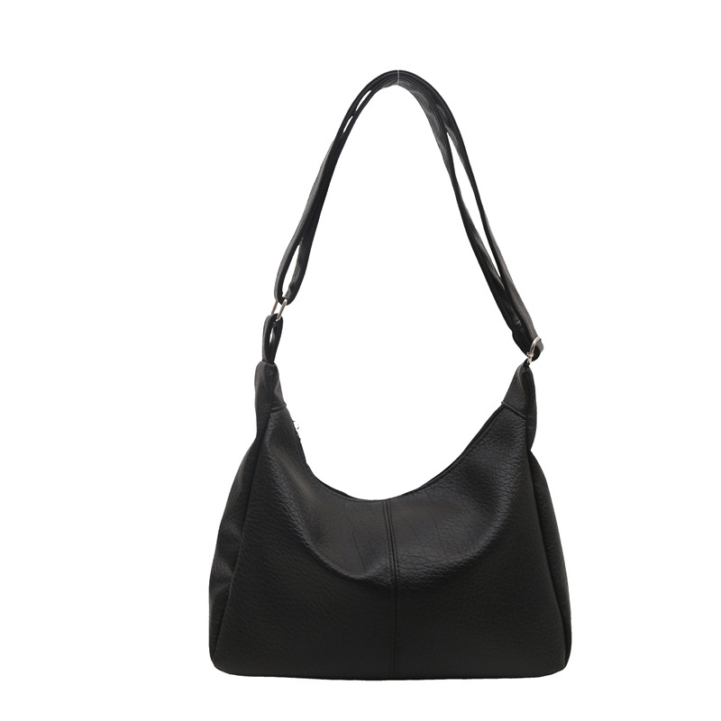 New minimalist dumpling bag for women's crossbody tote bag, Korean version, Japanese style, versatile, large-capacity underarm bag, and single-shoulder bag for going out Item Picture