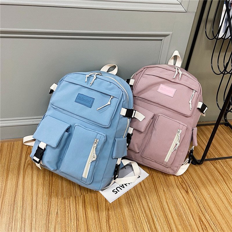 2020 New style junior high school schoolbag for girls, Korean version, large capacity, personalized forest-themed backpack for high school students, backpack and backpack details Picture