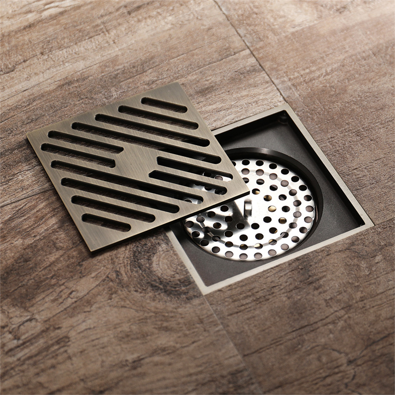 Wholesale of large-flow anti-odor, anti-insect and anti-reverse water copper antique Chinese style floor drain from the manufacturer Application Scenario