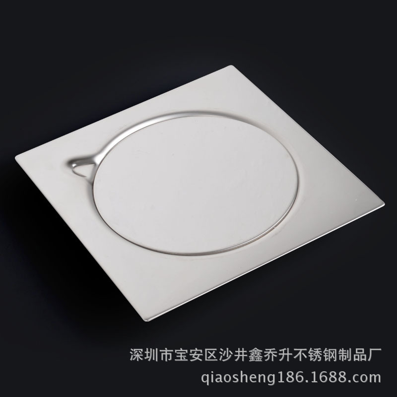 Wholesale stainless steel floor drain with LOGO, anti-odor floor drain three-piece set, Middle East Egypt 15x15 floor drain from the manufacturer Specification drawing