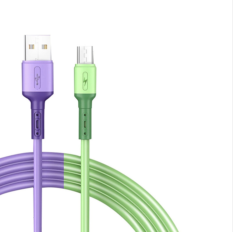 Liquid soft rubber data cable is suitable for Apple, Huawei, type-c and Android phone charging cables with 66W fast charging Item Picture
