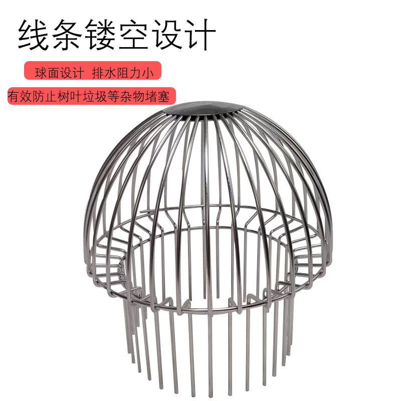 304 stainless steel floor drain, rooftop floor drain, outdoor terrace roof drainage pipe, anti-clogging drainage network cover floor drain details Picture