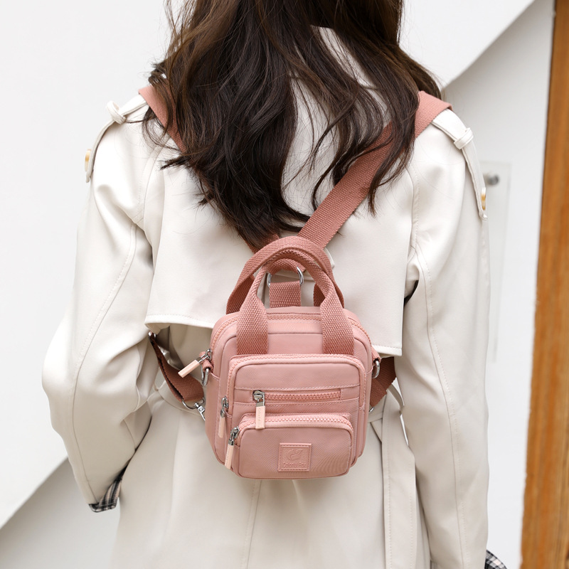 Colorful Fox's new women's fashion trend single-shoulder bag, water-resistant nylon multi-functional backpack and mobile phone case Specification drawing