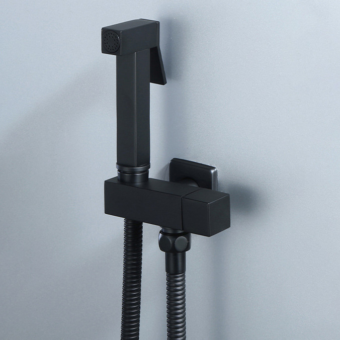 Cross-border single-cooling handheld feminine washbasin set, all-copper square set, pressurized spray gun, toilet Angle valve with nozzle full figure