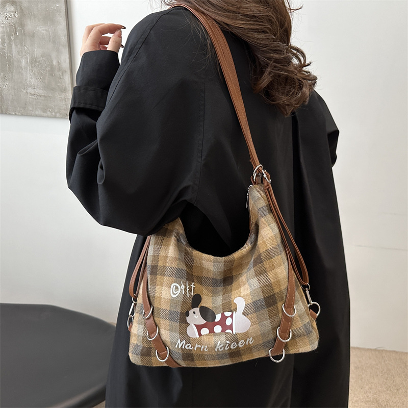 Casual embroidered bag for women, 2024 new style backpack, travel lightweight single-shoulder tote bag, large capacity crossbody bag details Picture