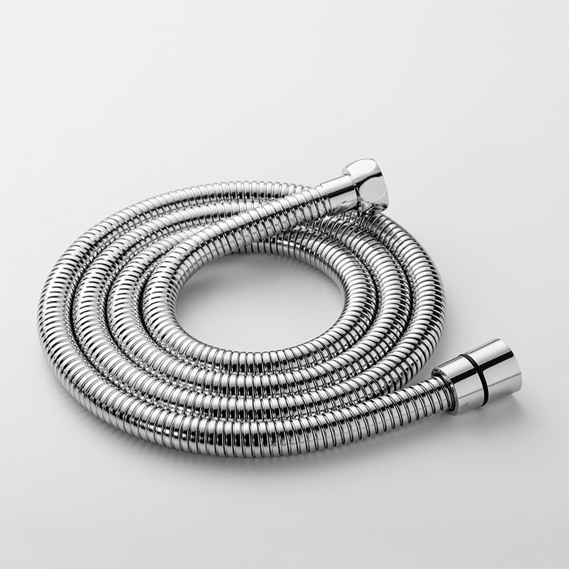 Wholesale of 1.5-meter explosion-proof and leak-proof 2-meter metal shower hose made of 201 stainless steel with encrypted electroplating for cross-border use details Picture