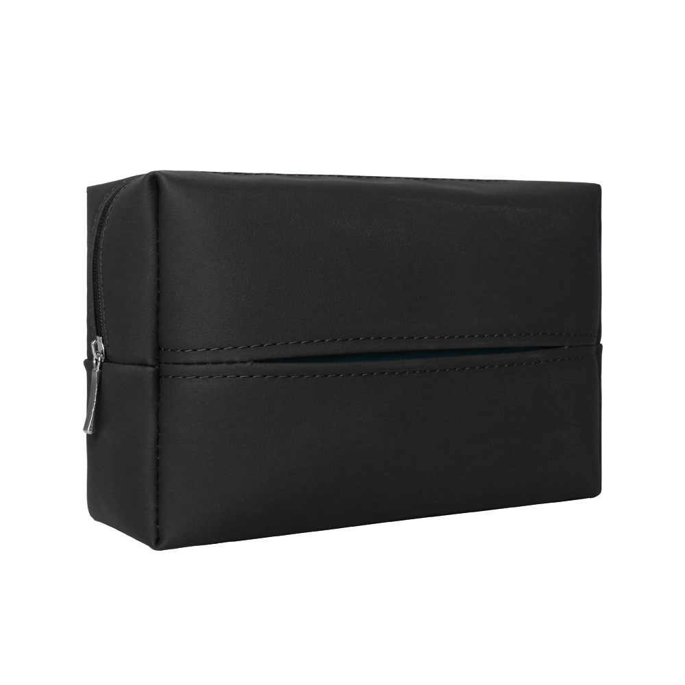 Car Napa leather tissue box, armrest box, car tissue box, hanging car, sun visor, napkin bag, inside the car Item Picture