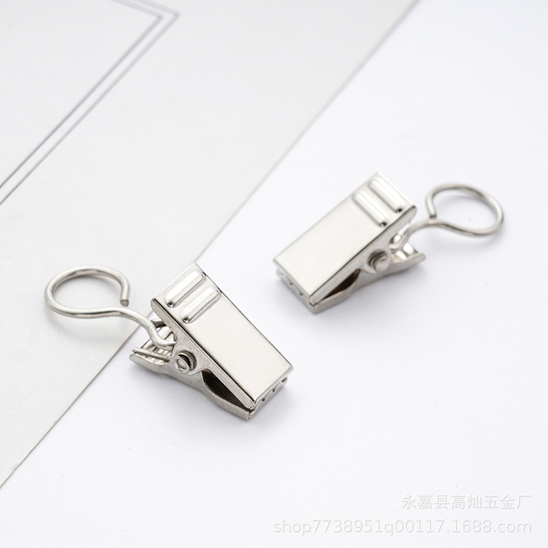 Factory direct delivery of metal curtain clips, curtain clips, tapestries, background fabric clips with rings, open and closed alligator clips full figure