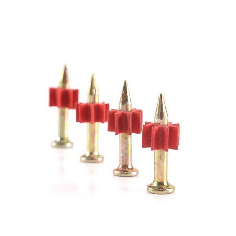 Air conditioning nails, hard wall nails, national standard jacketed nails, painting nails, cement steel nails, red jacketed nails, high strength details Picture