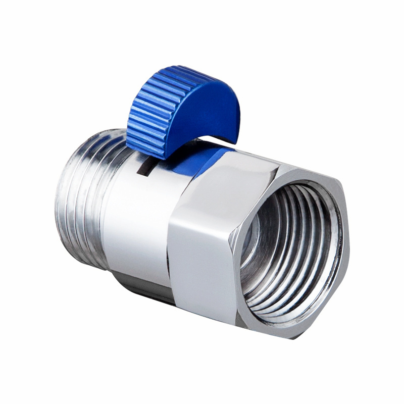 Wholesale of all-copper shower head straight-through valve, water stop valve, 4-way pipe interface, large flow regulating valve, and internal and external thread switch valve Item Picture
