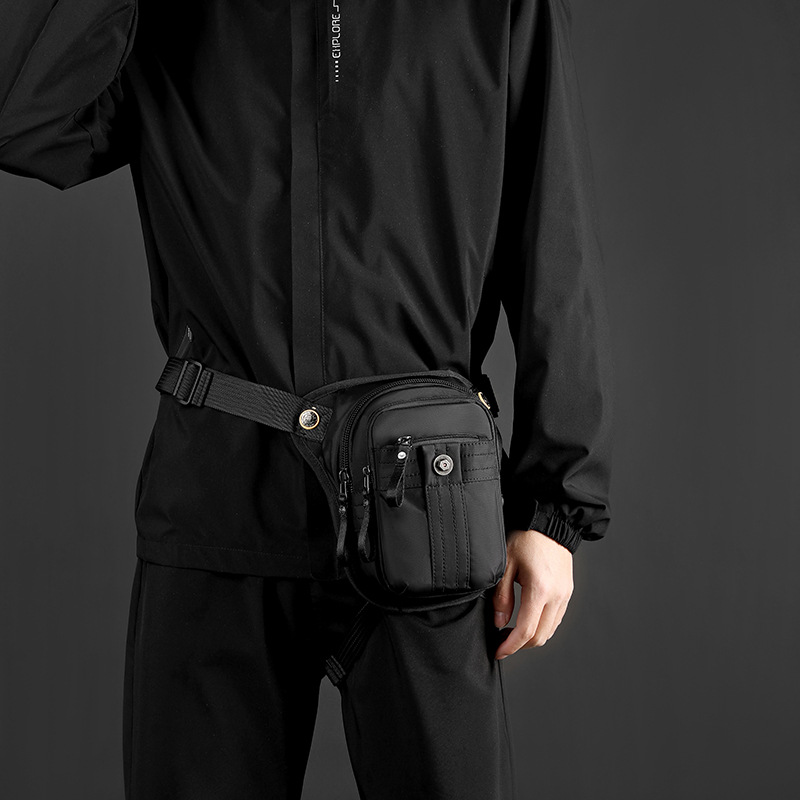 WEPOEWR's new commuter travel chest bag, outdoor cycling men's leg-binding bag, and convenient tactical waist bag for sports Specification drawing