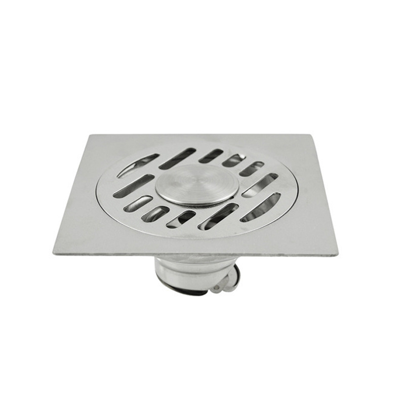 Stainless steel floor drain, anti-odor floor drain core, washing machine bathroom project, self-sealing deep water seal floor drain, bathroom details Picture