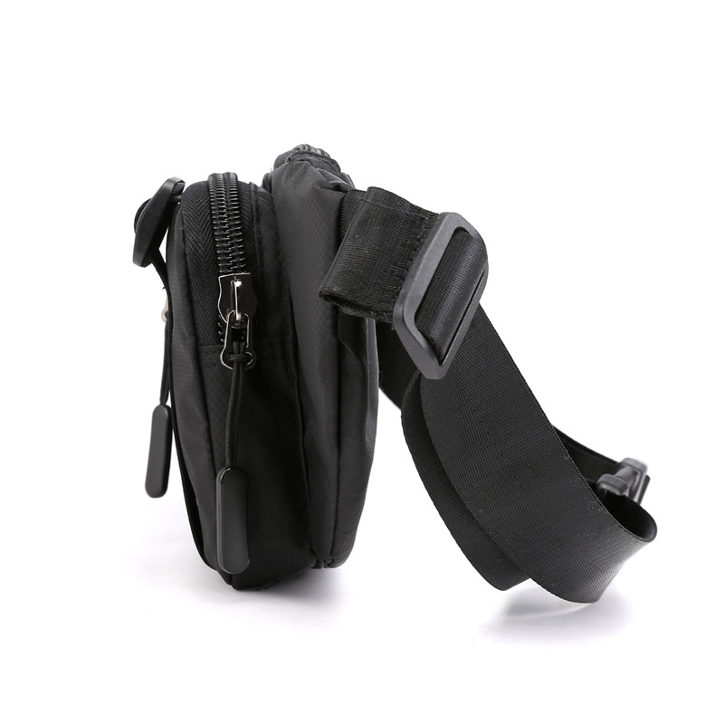 New outdoor men's waist bag, trendy crossbody chest bag, close-fitting running sports cash register bag, cross-border exclusive supply Specification drawing