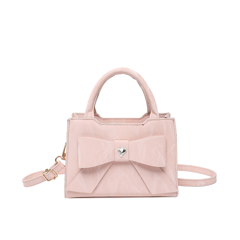 A cross-border high-end and fashionable women's handbag with a bow, a simple single-shoulder crossbody bag, and a versatile commuting bag for women Item Picture