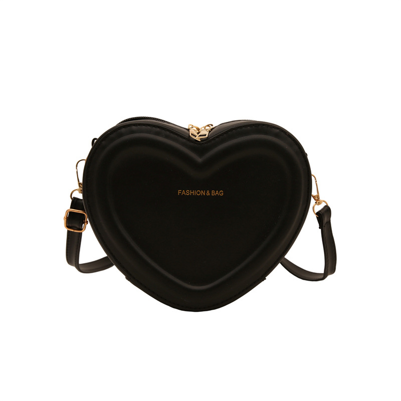 A simple and heart-shaped handbag for women in 2024, a fashionable and individual crossbody bag, a sweet and versatile single-shoulder bag that is popular in autumn Item Picture