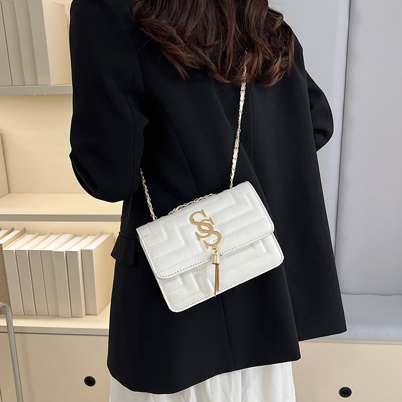 This year, chain bags, women's retro crossbody bags, small square bags, and the new winter 2024 fashionable fringed single-shoulder bags are all in vogue Specification drawing