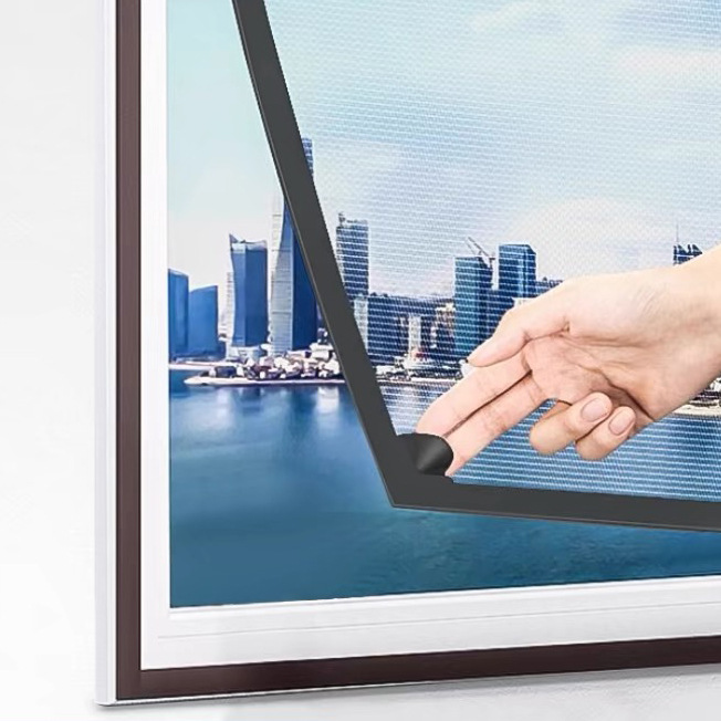 Magnetic window screen, magnetic strip, window screen mesh, self-installed frame accessories, household mosquito-proof self-adhesive window screen, soft magnetic strip full figure