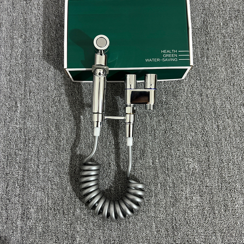 Angle valve toilet companion spray gun, one in and two out function, bathroom feminine wash, high-pressure spray gun, household flush Application Scenario