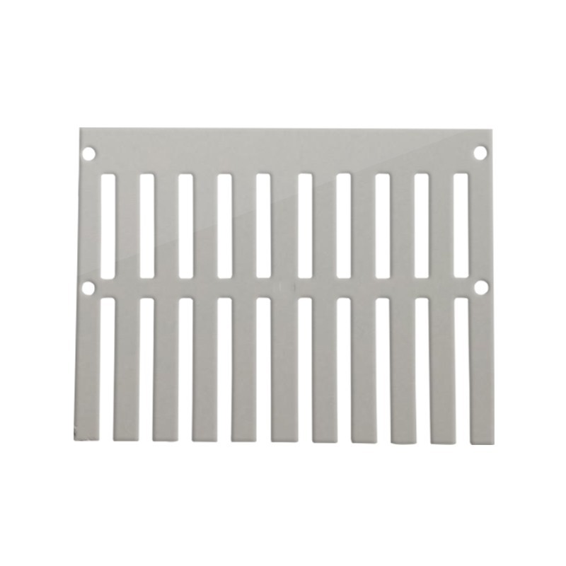 Side-mounted floor drain, bathroom sewer, side wall floor drain cover, roof corner, square 110 pipe with edge opening and flange Item Picture