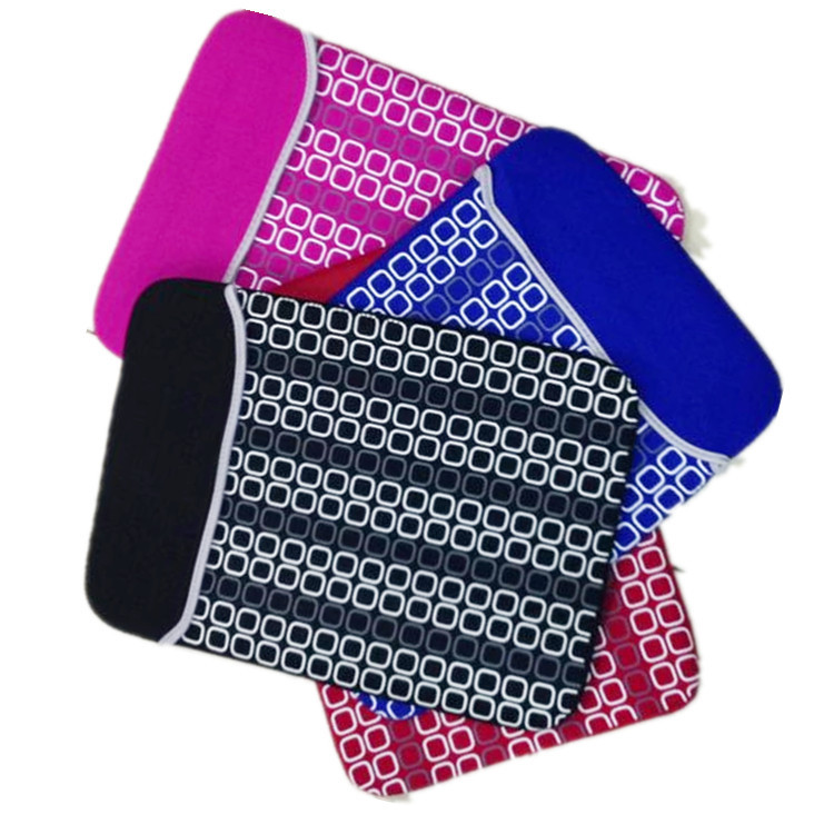 Diving material notebook computer inner liner 15.6-inch 14-inch printed square frame black, blue, pink and purple color double bread full figure