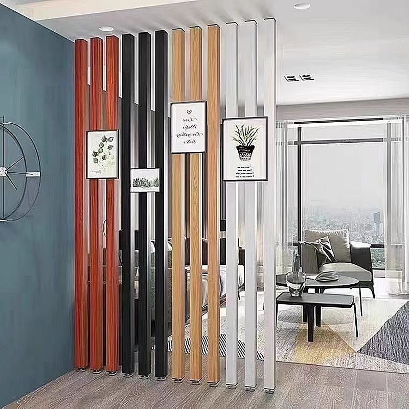 Wood grain aluminum square tubes, single-color square tubes, in stock, aluminum profiles for partition, exterior wall decoration, ceiling, aluminum alloy square tubes, D-made full figure