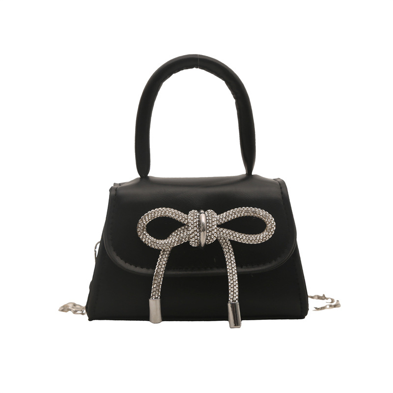 ins' niche French-style handbag for women, Spring 2025 new bow square bag, stylish single-shoulder crossbody bag Item Picture