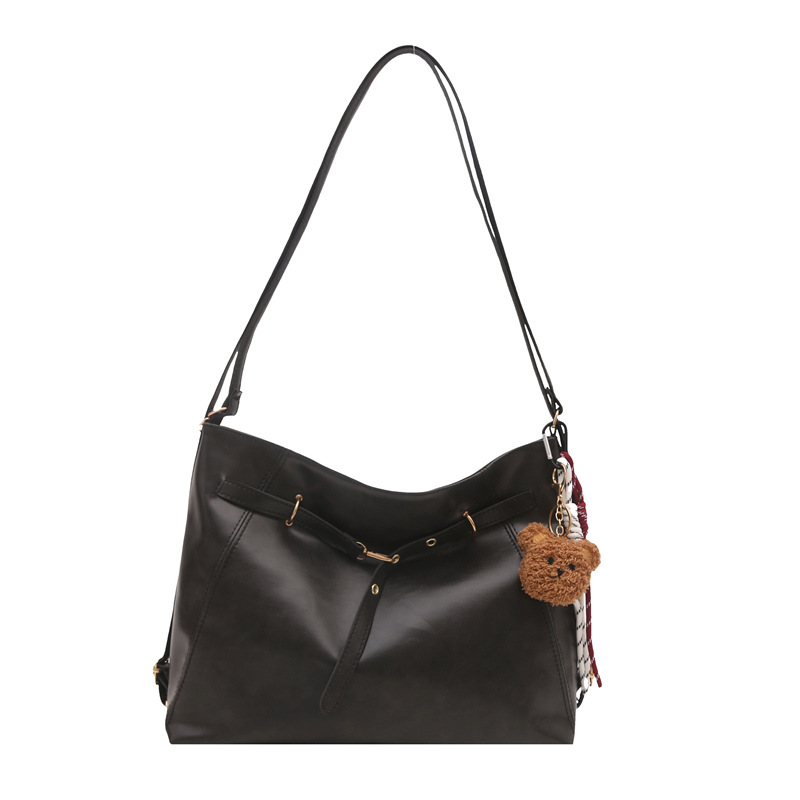 A large-capacity retro commuter bag for women, a new 2024 fashionable and casual tote bag, a niche trend and versatile shoulder bag Item Picture