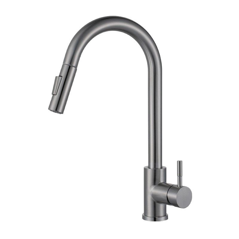 Cross-border best-selling stainless steel pull-out faucet, kitchen sink faucet, pull-out nozzle faucet wholesale Application Scenario