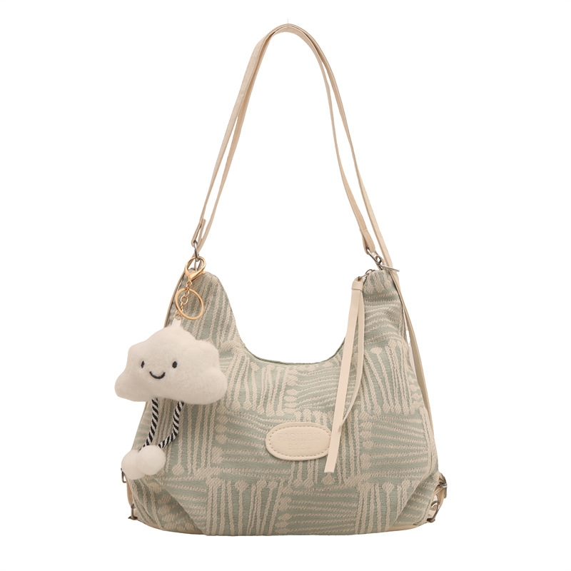 This character pattern 2024 Autumn new style fashionable, lightweight, casual, large-capacity, simple and stylish crossbody tote single-shoulder bag Item Picture