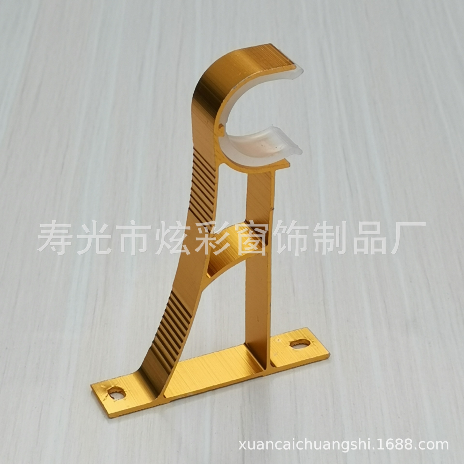 Curtain rod Roman rod fixed bracket, aluminum alloy Roman rod thickened side-mounted bracket seat hook bracket accessories details Picture