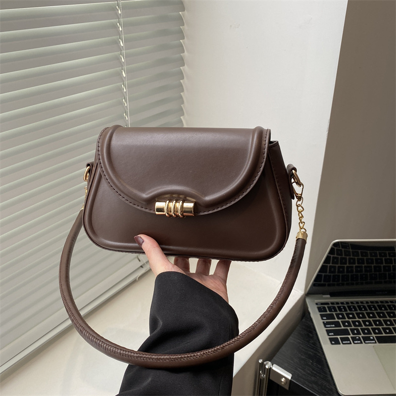 High-end texture 2025 Spring/Autumn new style, stylish, retro, versatile, niche design single-shoulder underarm bag full figure