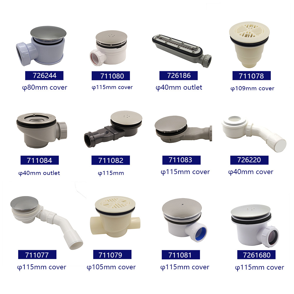 Source supply wholesale of European and American standard shower rooms, ABSPP plastic floor drains, bottom basins and drainage devices details Picture