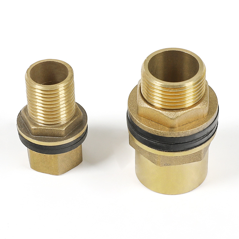 Water tank joint, water tower, fish tank, water pool, inner and outer wires, direct water tank drainage, all-copper, 4-inch and 6-inch extended, all-copper accessories Item Picture